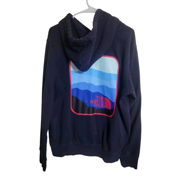 North Face Hoodie Mens M Blue ParksSweatshirt Gorpcore Camping Workwear